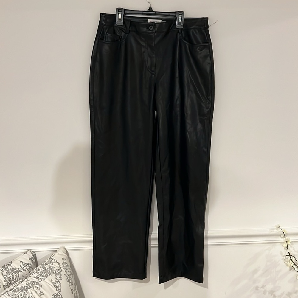 Calvin Klein faux leather pants
